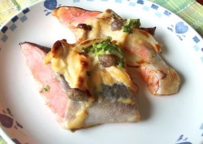 鮭の味噌マヨグリル