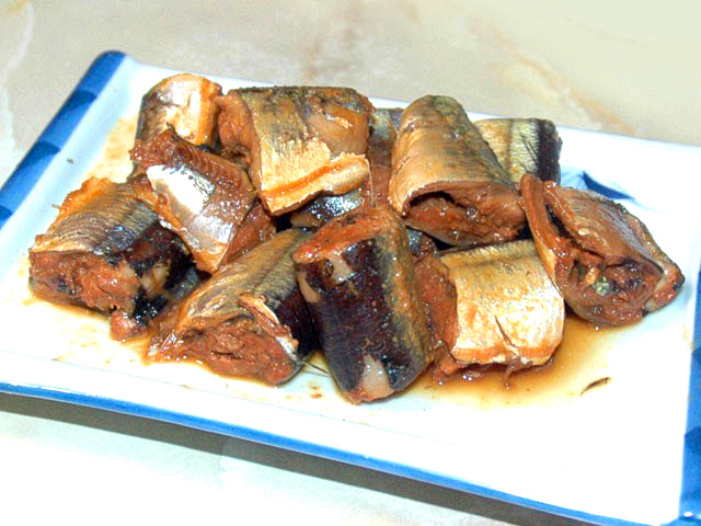 秋刀魚の柚子味噌煮