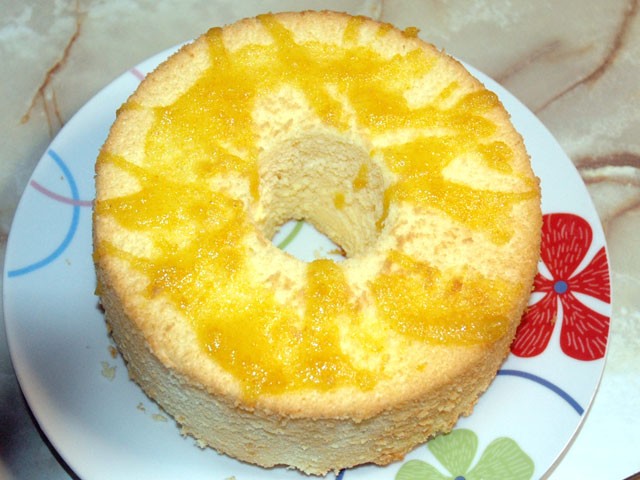 柚子のシフォンケーキ