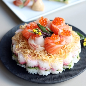 ひな祭りに お花の ちらし寿司ケーキ 楽天レシピのススメ Torezuの簡単 本格的なレシピ